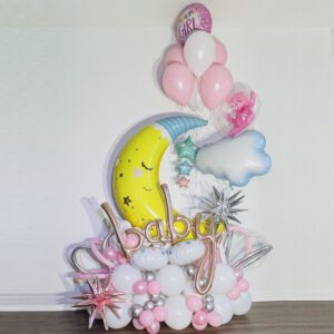 Baby Girl Balloon Cloud